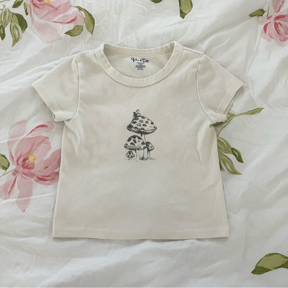John Galt Ashlyn Mushrooms Baby Tee